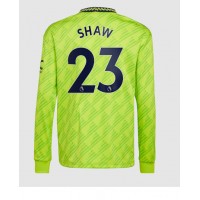 Fotbalové Dres Manchester United Luke Shaw #23 Alternativní 2022-23 Dlouhý Rukáv